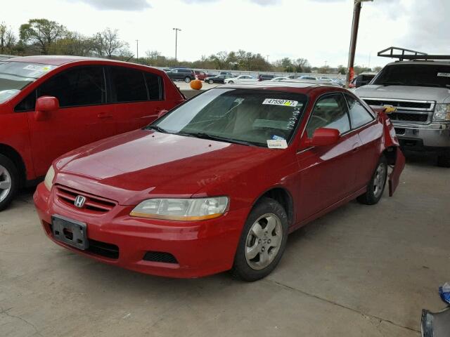 1HGCG31551A002764 - 2001 HONDA ACCORD EX RED photo 2