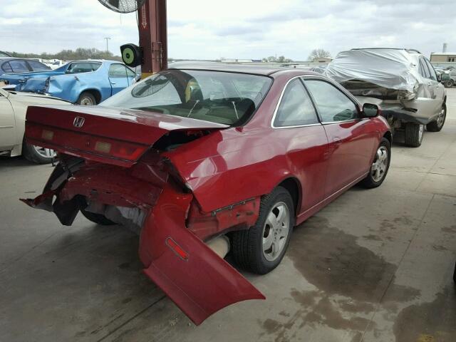 1HGCG31551A002764 - 2001 HONDA ACCORD EX RED photo 4