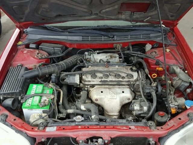 1HGCG31551A002764 - 2001 HONDA ACCORD EX RED photo 7