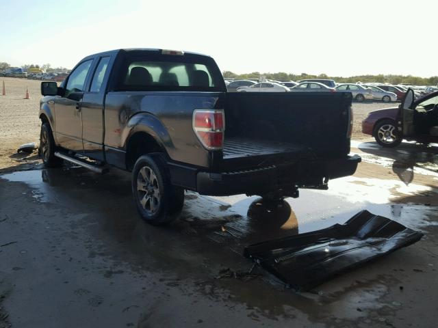 1FTFX1CFXDKE27305 - 2013 FORD F150 SUPER BLACK photo 3