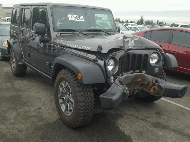 1C4BJWFGXGL231574 - 2016 JEEP WRANGLER U GRAY photo 1