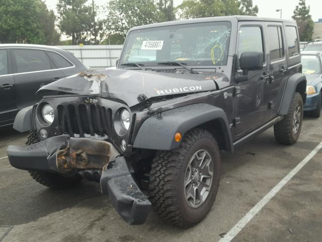 1C4BJWFGXGL231574 - 2016 JEEP WRANGLER U GRAY photo 2
