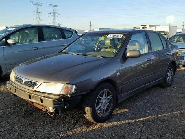 JNKCP11A72T511503 - 2002 INFINITI G20 GRAY photo 2