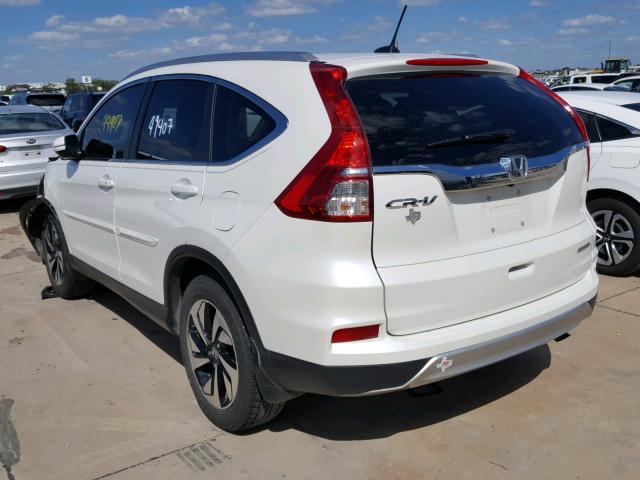 5J6RM3H97FL017296 - 2015 HONDA CR-V TOURI WHITE photo 3