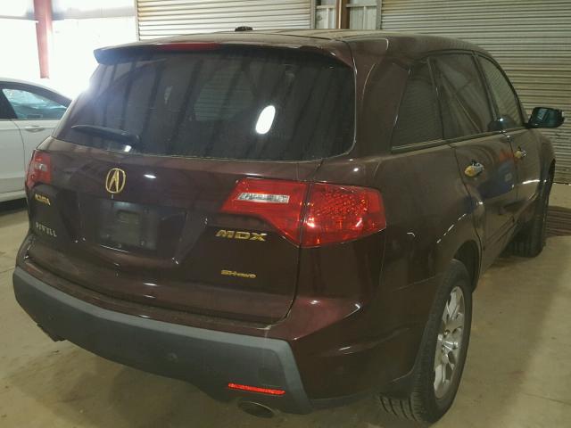 2HNYD28298H513029 - 2008 ACURA MDX MAROON photo 4