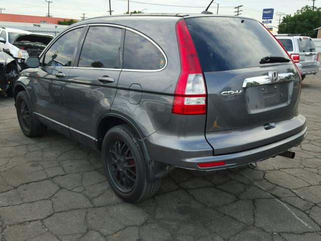 5J6RE3H76BL025251 - 2011 HONDA CR-V EXL GRAY photo 3