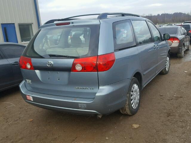 5TDZA23C66S521638 - 2006 TOYOTA SIENNA CE BLUE photo 4