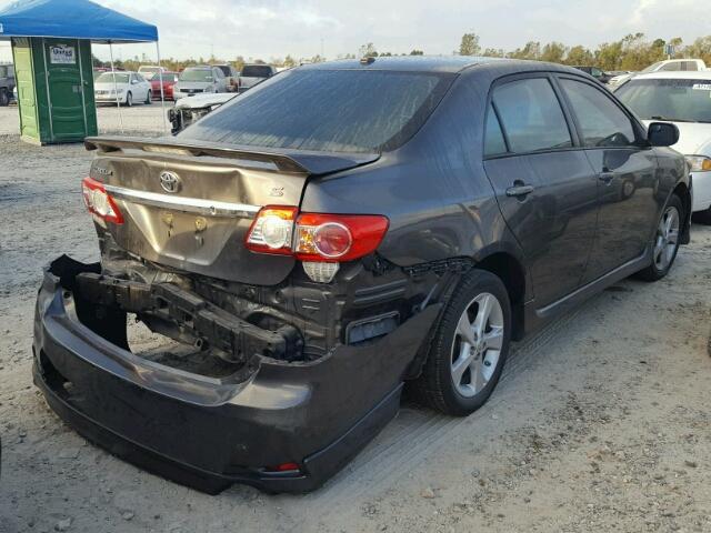 2T1BU4EE3BC750400 - 2011 TOYOTA COROLLA BA GRAY photo 4