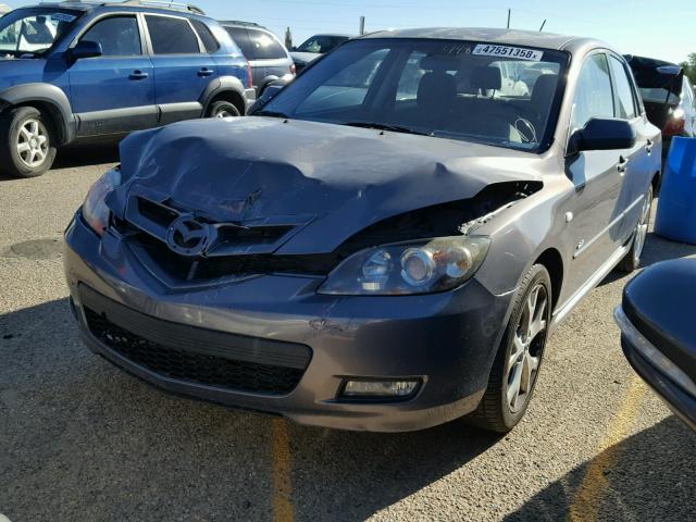 JM1BK343981135766 - 2008 MAZDA MAZDA 3 GRAY photo 2