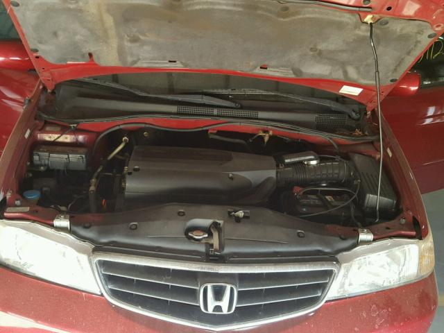 2HKRL18682H534401 - 2002 HONDA ODYSSEY EX MAROON photo 7