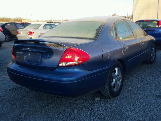 1FAFP53U94A149661 - 2004 FORD TAURUS SE BLUE photo 4