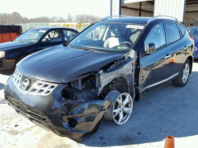 JN8AS5MV9BW263822 - 2011 NISSAN ROGUE S BLACK photo 2