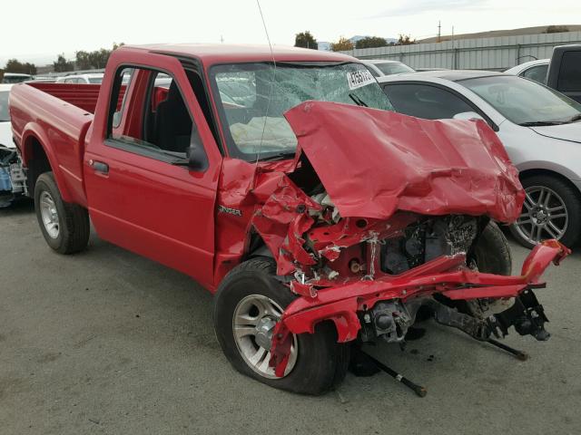 1FTYR14U54PA50983 - 2004 FORD RANGER SUP RED photo 2