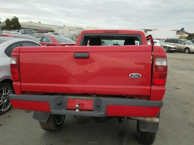 1FTYR14U54PA50983 - 2004 FORD RANGER SUP RED photo 6