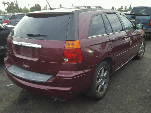 2A8GM68X08R654983 - 2008 CHRYSLER PACIFICA T BURGUNDY photo 4