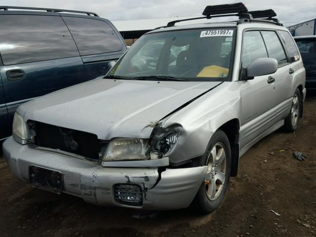 JF1SF65681H731534 - 2001 SUBARU FORESTER S SILVER photo 2