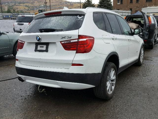 5UXWX9C52D0A11073 - 2013 BMW X3 XDRIVE2 WHITE photo 4