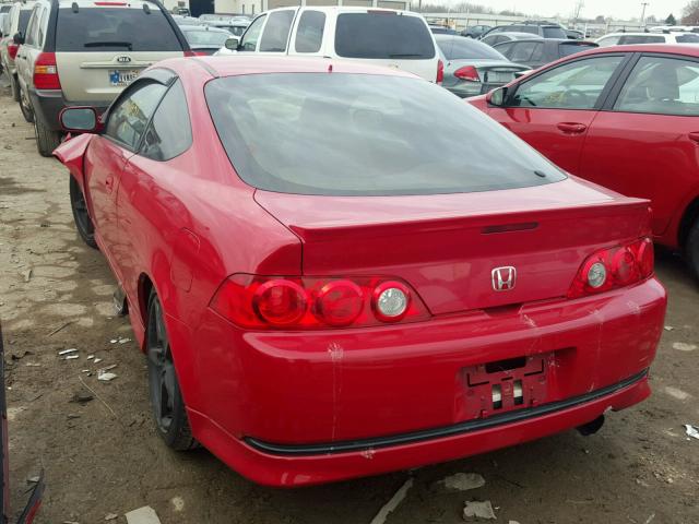 JH4DC53025S012937 - 2005 ACURA RSX TYPE-S RED photo 3