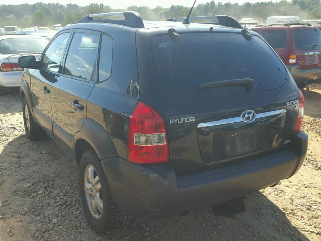 KM8JN72D26U334414 - 2006 HYUNDAI TUCSON GLS BLACK photo 3