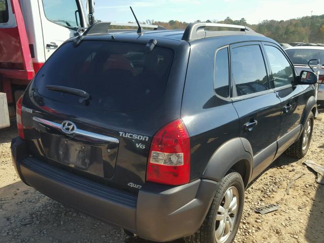 KM8JN72D26U334414 - 2006 HYUNDAI TUCSON GLS BLACK photo 4