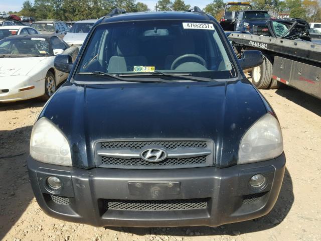 KM8JN72D26U334414 - 2006 HYUNDAI TUCSON GLS BLACK photo 9