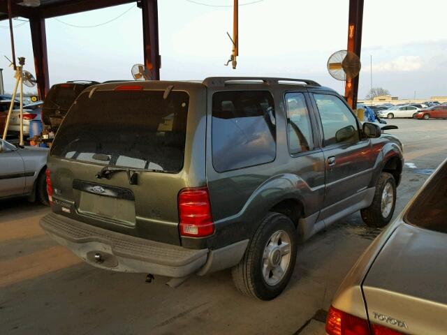 1FMYU60E01UC49264 - 2001 FORD EXPLORER S GREEN photo 4