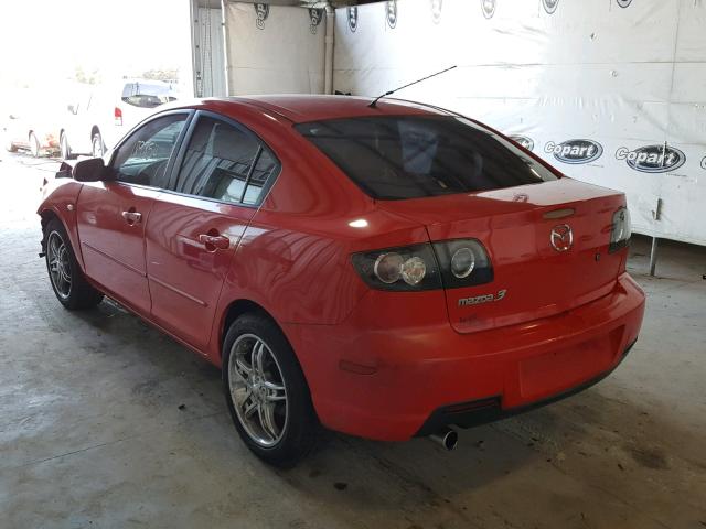 JM1BK12GX71727217 - 2007 MAZDA 3 I RED photo 3