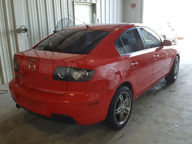 JM1BK12GX71727217 - 2007 MAZDA 3 I RED photo 4