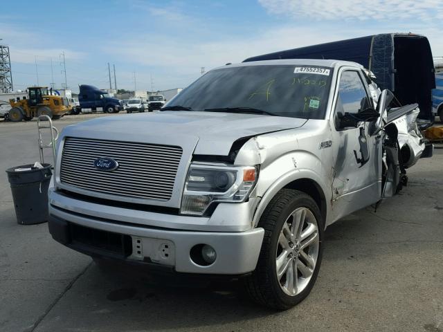 1FTFW1CT4EFA27680 - 2014 FORD F150 SUPER SILVER photo 2