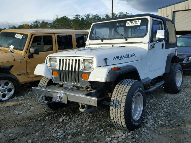 2J4FY29T8LJ515973 - 1990 JEEP WRANGLER / WHITE photo 2