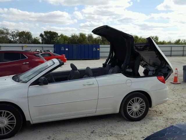 1C3LC45K68N248102 - 2008 CHRYSLER SEBRING WHITE photo 9