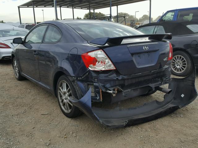 JTKDE177X60074197 - 2006 TOYOTA SCION TC BLUE photo 3