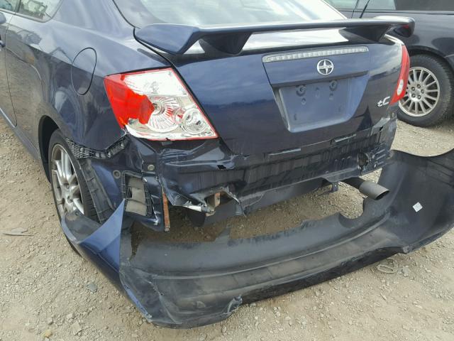 JTKDE177X60074197 - 2006 TOYOTA SCION TC BLUE photo 9