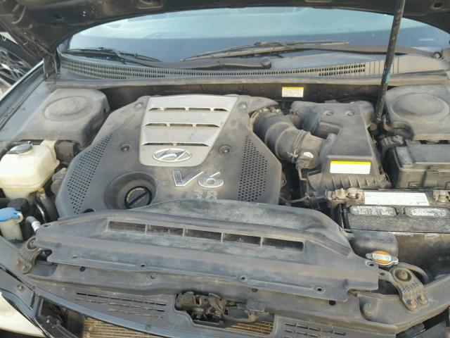 KMHFC46FX6A116955 - 2006 HYUNDAI AZERA SE BLACK photo 7