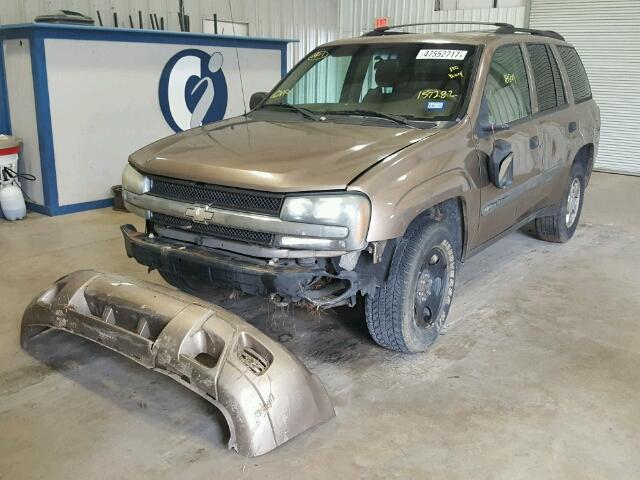 1GNDS13S932157282 - 2003 CHEVROLET TRAILBLAZE TAN photo 2