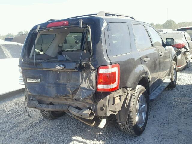 1FMCU03178KA72380 - 2008 FORD ESCAPE XLT BLACK photo 4