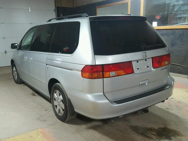 5FNRL18004B144597 - 2004 HONDA ODYSSEY EX SILVER photo 3