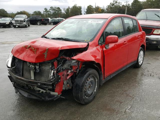 3N1BC1CP1BL420423 - 2011 NISSAN VERSA S RED photo 2