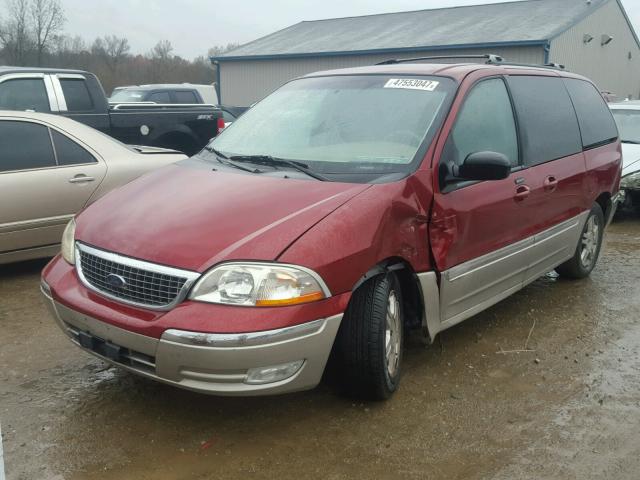 2FMZA56453BB79307 - 2003 FORD WINDSTAR S RED photo 2