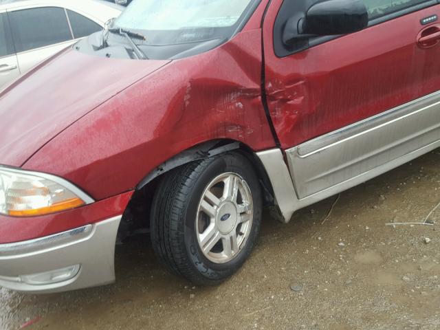 2FMZA56453BB79307 - 2003 FORD WINDSTAR S RED photo 9