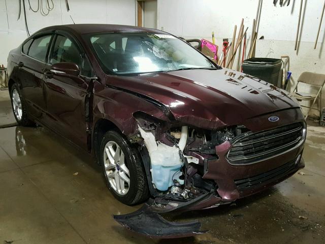 3FA6P0HR2DR250067 - 2013 FORD FUSION SE PURPLE photo 1