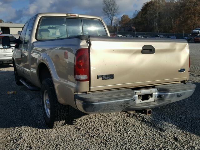 1FTNX20F91EC66588 - 2001 FORD F250 SUPER TAN photo 3