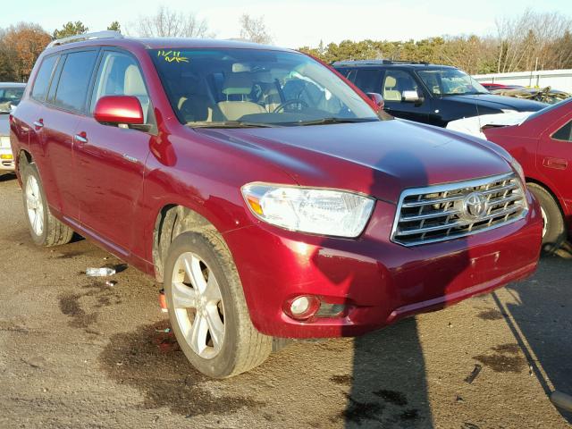 JTEES42A492120989 - 2009 TOYOTA HIGHLANDER MAROON photo 1