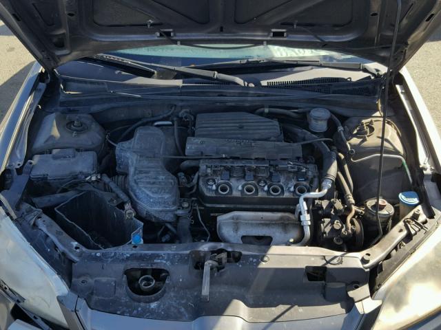 2HGES16375H613180 - 2005 HONDA CIVIC DX V SILVER photo 7