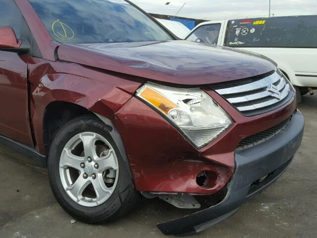 2S3DB117386117427 - 2008 SUZUKI XL7 MAROON photo 9