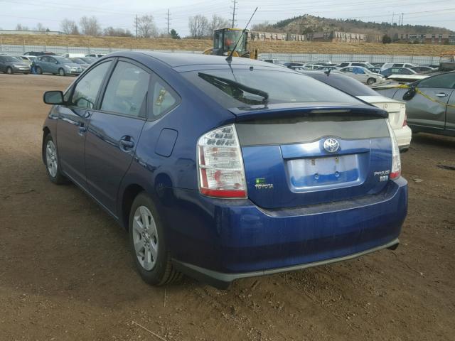 JTDKB20U387716122 - 2008 TOYOTA PRIUS BLUE photo 3