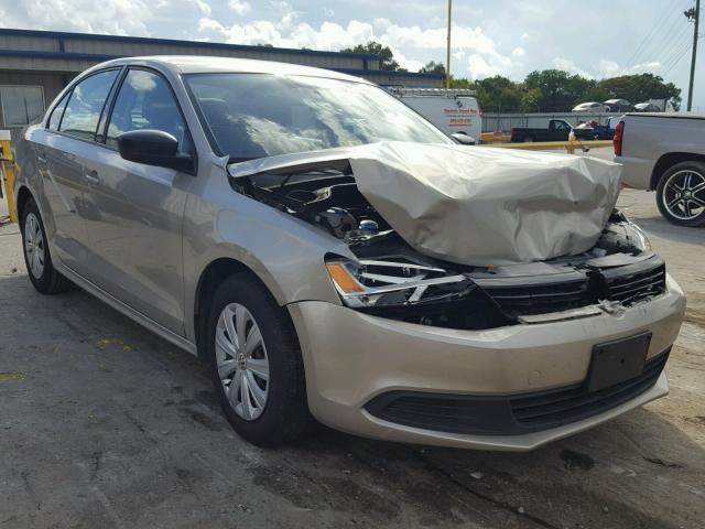 3VW2K7AJ0DM276410 - 2013 VOLKSWAGEN JETTA BASE GOLD photo 1