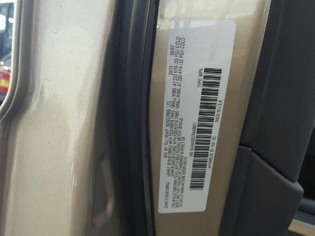 4S4WX92D784409011 - 2008 SUBARU TRIBECA LI GOLD photo 10