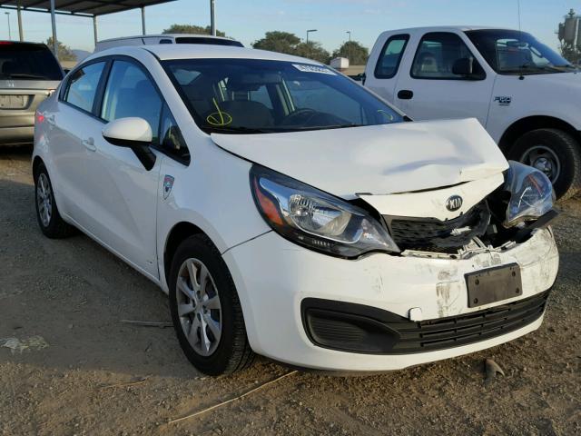 KNADM4A34D6192951 - 2013 KIA RIO LX WHITE photo 1