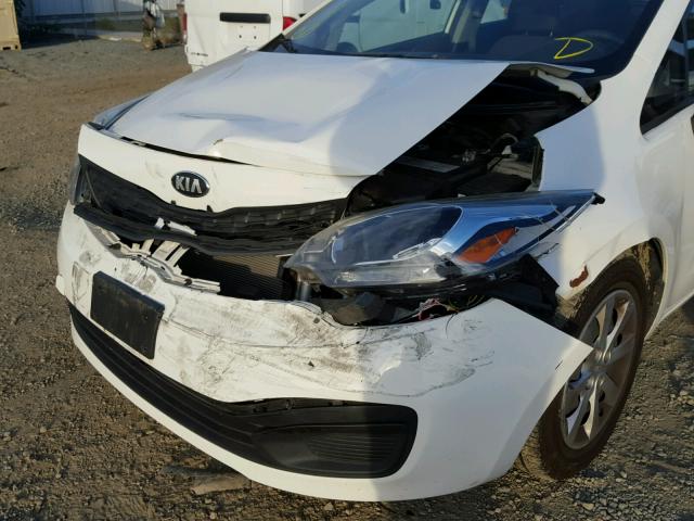 KNADM4A34D6192951 - 2013 KIA RIO LX WHITE photo 9